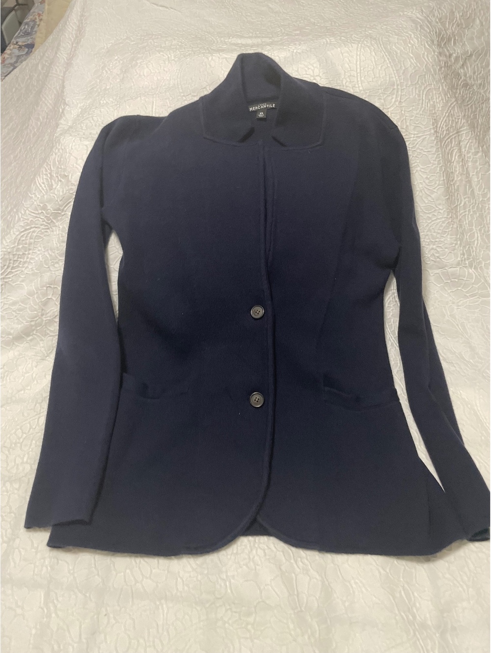 Navy knit jacket - J.Crew Mercantile